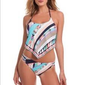 Trina Turk Bandana Bandeau Halter Bikini Set